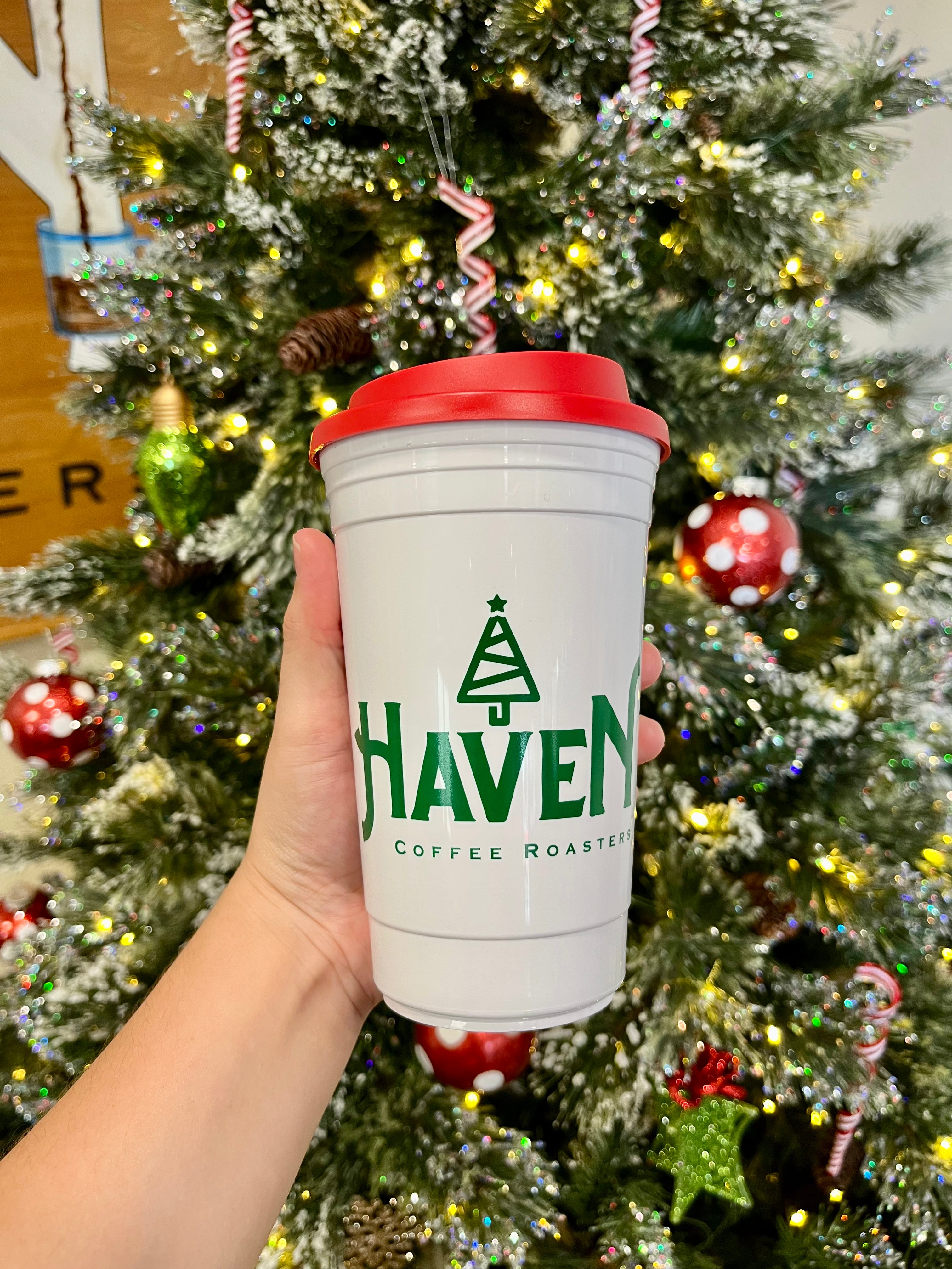 Haven Holiday Coffee Tumbler 16 oz Haven Coffee Roasters